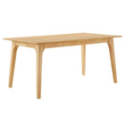 Modway Juxtapose 63" Rectangle Dining Table - Oak-Sturdy Rubberwood Frame