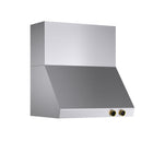 KUCHT KRH300-GL-C 30" 900 CFM Wall Mounted Range Hood with Digital Controls - Stainless Steel/Gold-Stylish range hood comes with two stainless steel baffle filters that are also dishwasher friendly