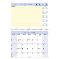 AT-A-GLANCE 2027 QuickNotes Monthly Wall/Desk Calendar - 8" H x 11" W - Bilingual-Page size: 8" H x 11" W