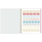 Pen & Pillar 2026-27 Pollinator Weekly/Monthly Planner -11"x 9" - Hard Cover - Bilingual-One week per two page spread has ruled planning space for each day on the left page and notes and to-do sections on the right page