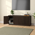 Hudson&Canal Hanson TV Stand for TV's up to 65" - Alder Brown-Product Dimensions: 15.5" L x 57.13" W x 24" H
