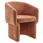 Modway Verity Barrel Back Chenille Dining Armchair - Rust-Barrel Back Dining Chair