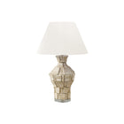 Monarch Specialties 28" H Contemporary Table Lamp - Beige Resin / Ivory / Cream Shade-This contemporary and stylish 28"h table lamp features a beige resin body with a textured finish resembling stone pieces, resting on a clear acrylic base and topped with a sophisticated ivory fabric shade, perfect in a living room, bedroom, or home office