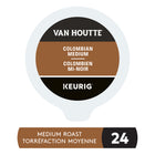 Van Houtte Colombian Medium - Medium Roast - K-Cup Coffee Pods - 24 Pack-Compatibility: contains genuine k-cup pods, engineered for guaranteed quality and compatibility with all Keurig k-cup coffee makers.