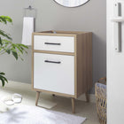 Modway Maverick 24" Bathroom Vanity Cabinet Sink Basin Not Included - Oak/White-Assembly Required