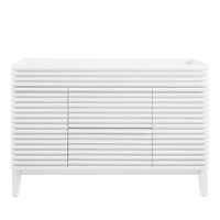 Modway Render 48" Single Sink Compatible Bathroom Vanity Cabinet - White-Mid-Century Modern Vanity