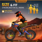 Gyrocopters Ocean Electric Dirt Bike for Adults - Speed 55 kmph - PAS Range 115 km -Blue-Removable 48V 15.6AH Battery: The high-capacity power cell is designed for effortless charging, on or off the bike