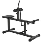 Soozier Adjustable Seated Calf Raise Machine-Wide, textured, non-slip foot brace bar and dual Olympic weight posts for added versatility