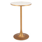 Zuo Bite Bar Table - Beige/Gold-3 year limited warranty
