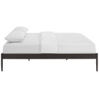 Modway Elsie King Bed Frame - Brown-Slatted Birchwood Support System
