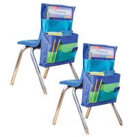 Teacher Created Resources Blue - Teal & Lime Chair Pocket - 2 Pack-Organize supplies with this convenient storage solution