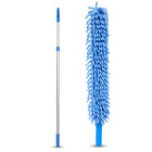 Gritt Commercial 22" Flexible Wand Duster - Microfiber and Chenille Sleeve - 6' Telescopic Pole-This duster brush can be attached to a Gritt Commercial telescopic handle (sold separately) for a more extended reach. By utilizing the included handle, this wand duster can also be used on its own, offering a quick, efficient cleaning solution