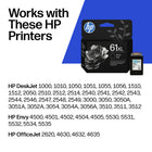HP 61XL Black High Yield Ink Cartridge - 360 Pages (C0PA4AN)-Sharp black text for documents and reports