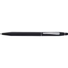 Cross Click Black with Chrome Appointments Ballpoint Pen - Black Ink-Ballpoint Pen