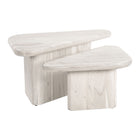 Zuo Navidic Coffee Table - Whitewashed - Set of 2-Dimensions: 24.8" L x 38.6" W x 18.5" H