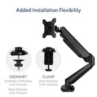 ShoppingAll SA-GM212U Adjustable Single Gas Spring Monitor Mount Desk Stand for 15"-32" Monitor - Black-7