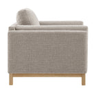 Modway Roscoe Fabric Armchair - Pewter-Non-Marking Foot Caps