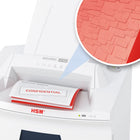 HSM Securio Auto Feed 500CL5, 500 Sheet Stack, 5-7 Sheet, Micro-Cut Large Office Shredder-Anti-Jam Technology & Energy Management Control System EcoSmart: Particularly low power consumption of 0.1 watts in standby mode