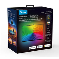 Govee 11.8' Smart TV Backlight '3S'-Upgraded Fish-Eye Correction Camera Technology: Corrects fisheye distortion lenses, and expands the effective color-matching range for more accurate edges