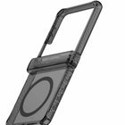 ITSKINS Hybrid_R Case Hinge with MagSafe Galaxy Z Flip 7 - Smoke/Transparent-Made from 100%recycled materials