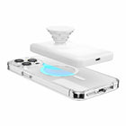 PopSockets MagSafe Power Pack Charger - 5000 mAh - White/Clear-Automatically wirelessly charges by simply snapping to the back of your phone or magnetic/MagSafe case