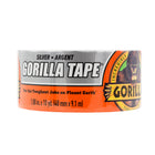Gorilla Duct Tape - 10 yd L x 1.88" W - Silver-Tough, Reinforced Backing: The tight weave contributes to the strength, but Gorilla Tape can still be torn by hand