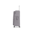 Bugatti Amsterdam Large Softside Luggage - Grey-New plastic zipper quality for main compartment, bringing a different look and enhanced durability