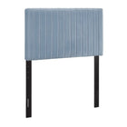 Modway Keira Performance Velvet Twin Headboard - Light Blue-Contemporary Modern Headboard