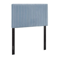 Modway Keira Performance Velvet Twin Headboard - Light Blue-Contemporary Modern Headboard