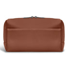 Champs Onyx Leather Toiletry Bag - Brown-Top zip