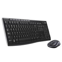 Logitech MK270 Wireless Keyboard and Mouse Combo for Windows-USB receiver provides a reliable wireless connection up to 33 ft, so you can forget about drop-outs and delays and you can take it wherever you use your computer