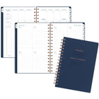 AT-A-GLANCE 2026-2027 Signature Weekly/Monthly Academic Planner - 8-1/2" H x 5-3/8" W - Navy - Bilingual-Weekly: one week per two-page spread, Monday - Sunday layout with ruled appointment times and notes section
