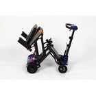 Monarch Genie Lightweight Folding Mobility Scooter - Blue-Compact frame fits more easily into vehicle trunks and storage spaces