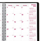 Brownline 2026 Essential 14-Month Monthly Planner - 8-7/8" x 7-1/8" - Black - English-50% post-consumer recycled paper