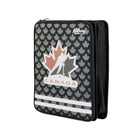 Hilroy Hockey Canada Classic Zipper Binder - 13-3/4" H x 12-1/8" W - Black-Expanding file with 6 pockets