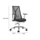 Zuo Hasso Office Chair - Black-7