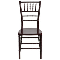 Flash Furniture HERCULES PREMIUM Series Mahogany Resin Stacking Chiavari Chair-Chiavari Seating