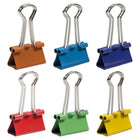 JAM Paper Colourful Binder Clips Assortment - Small - 3/4" (19 mm) - Rainbow Assortment - 150 Pack-Size: Small .75 inch (19mm) | Easily spring back into shape when removed