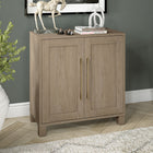 Hudson&Canal Chabot 28"W Accent Cabinet - Antiqued Grey Oak-Product Dimensions: 14" L x 28" W x 32" H