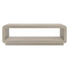 Hudson&Canal Lonni 47" Wide Rectangular Coffee Table - Alder White-Table is made of high-quality materials in a alder white wood-look finish