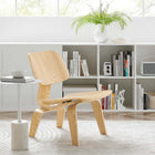 Modway Fathom Wood Lounge Chair - Natural-Wood Grain Veneer