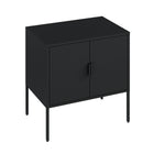 Manhattan Comfort Ava 23.6" Modern Accent Cabinet - Black-15.7" L x 23.6" W x 24" H