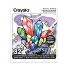 Crayola 32-Page Adult Colouring Book - Witchy Woman-This Witchy Woman Colouring Book includes 32 pages of mystical designs