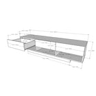 Nexera Rustik 72" TV Stand With 3-Drawers - Golden Maple-Designed and made in Canada with CARB II/FSC Certified particle board and MDF materials.  Ships in 24-48H from order date. Assembly required