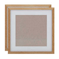 Decent Living Solid Wooden Picture Frame - 18" x 18" - Golden Teak - 2 Pack-Material: 100% Natural Solid Wood (Okan / Teak)