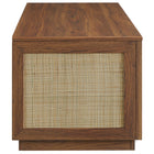 Modway Soma 47" Rattan Storage Bench - Walnut-Safety Warning Label
