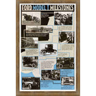 Ford Model T Milestones - Framed Print - 30" x 39"-High-quality art print professionally matted and framed