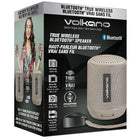 Volkano Gemini Series Single True Wireless Bluetooth Speaker, Beige-Product Size: 73.4 x 73.4 x 95.5 mm