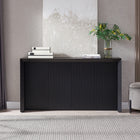 Hudson&Canal Piedmont 56"W Console Table - Black Grain-Features easy assembly