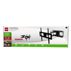 RCA Full Motion TV Wall Mount - 37" to 80" - Black-Pan: Up to 180° (depending on screen size)